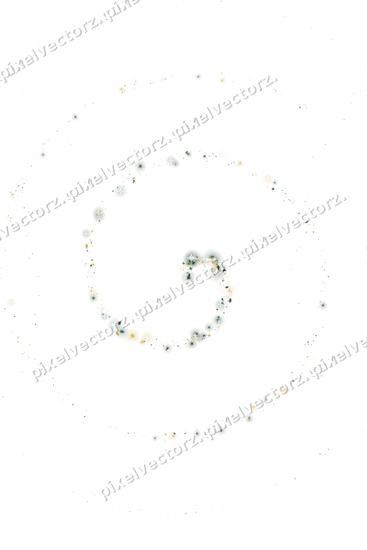 Nahtlose Glitzerspirale in Dunkelgrün auf transparentem Grund
