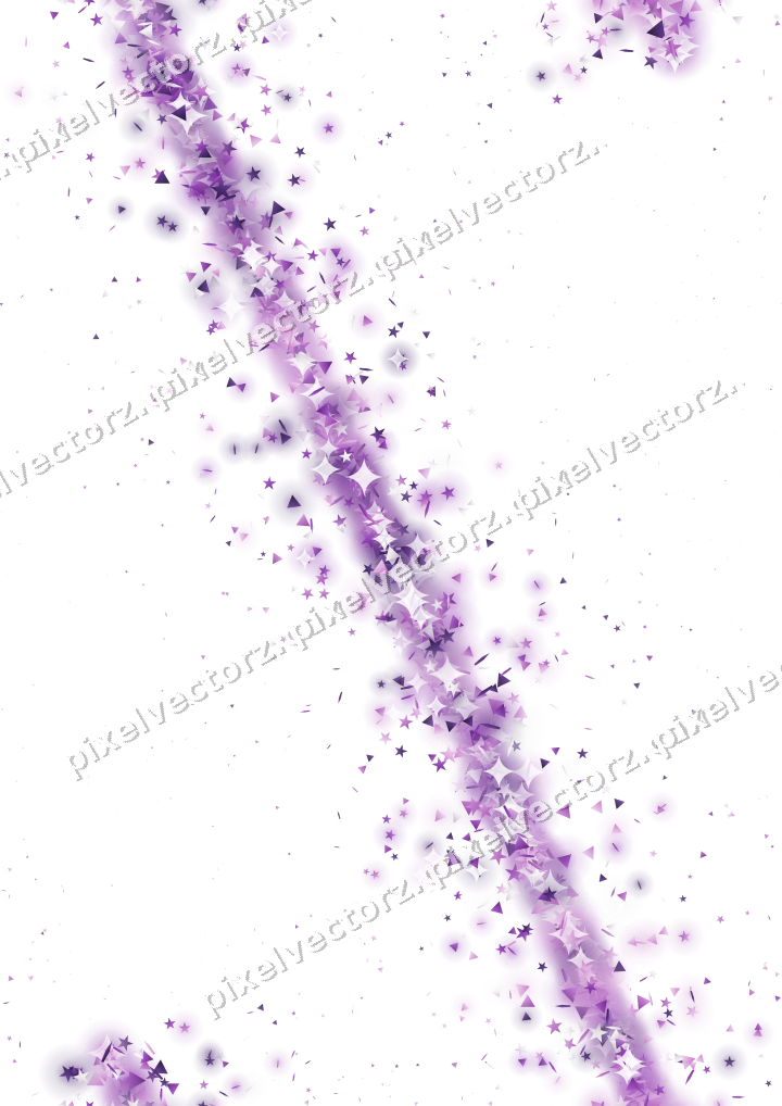 Nahtloses Glitzerband in Violett auf transparentem Grund