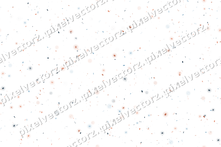 Nahtlose Glitzerstreuung in Orange und Türkis auf transparentem Grund