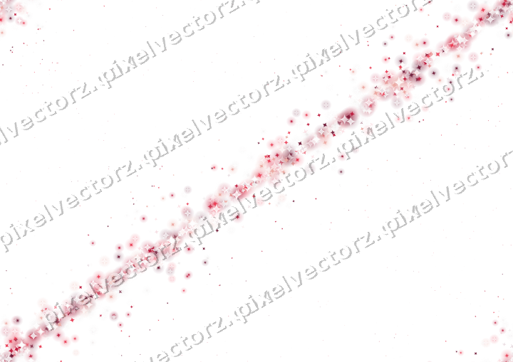 Nahtloses Glitzerband aus Funken in Rosa auf transparentem Grund