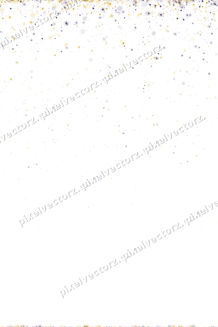 Nahtloser Glitzerregen aus Sternen auf transparentem Grund