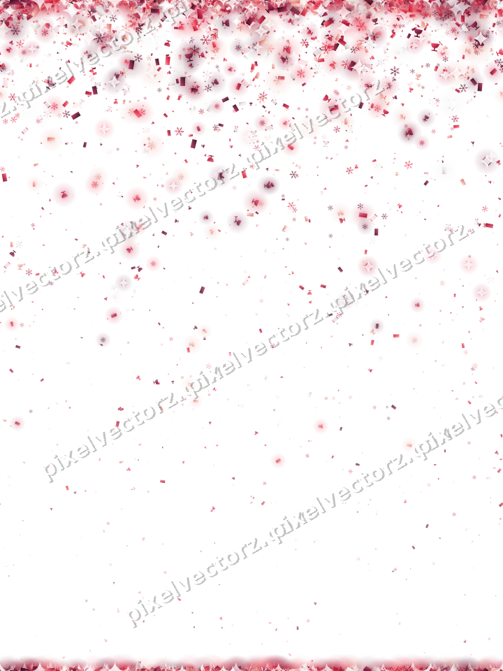 Nahtloser Glitzerregen in Rosa und Rot auf transparentem Grund
