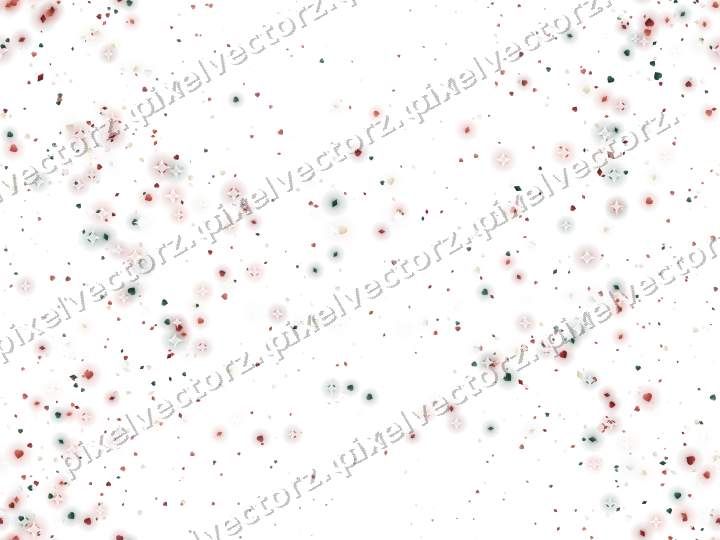 Nahtloser Glitzerkranz aus Herzen und Rauten auf transparentem Grund