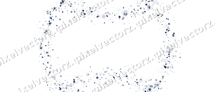 Nahtloser Glitzerkranz in Dunkelblau und Weiß auf transparentem Grund