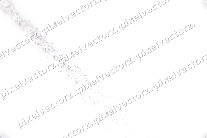 Nahtloser Sternenschweif in Blassrosa auf transparentem Grund