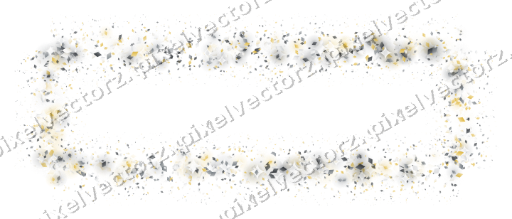 Nahtloser Glitzerrahmen aus Rauten auf transparentem Grund