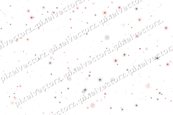 Nahtlose Glitzerstreuung in Rot auf transparentem Grund