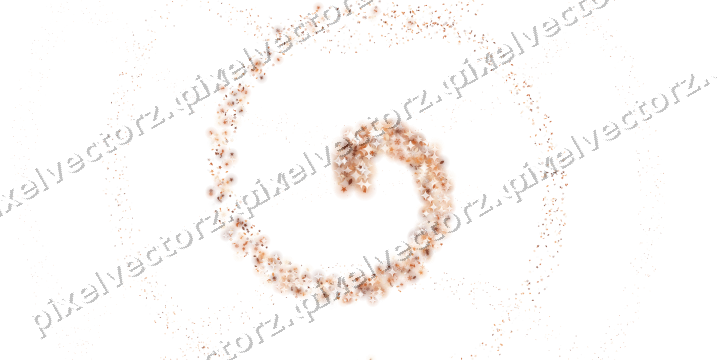 Nahtlose Glitzerspirale auf transparentem Grund