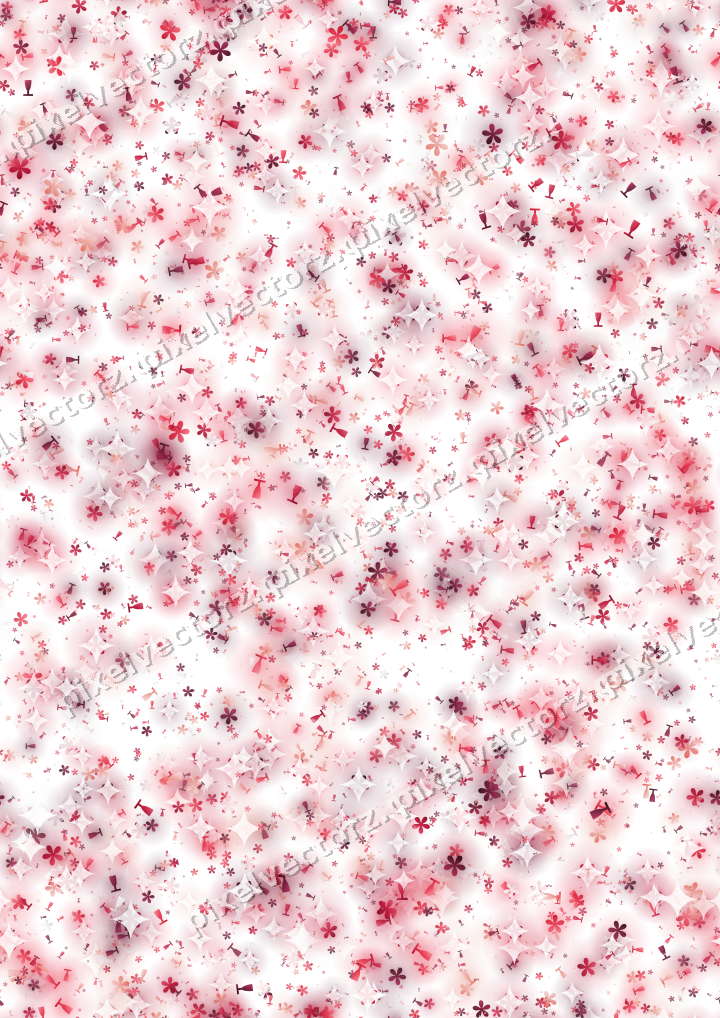 Nahtlose Glitzerstreuung in Rosa und Rot auf transparentem Grund