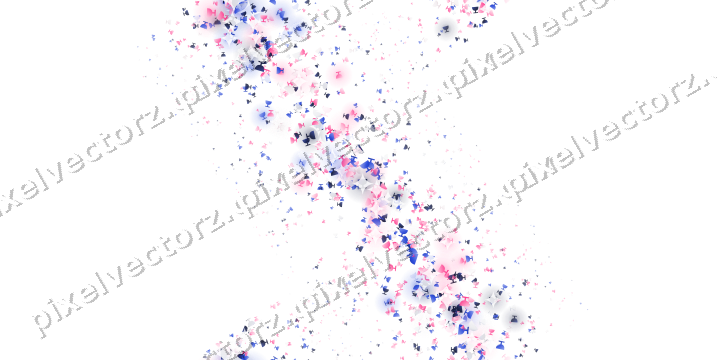 Nahtloses Glitzerband aus Sektschalen in Rosa auf transparentem Grund