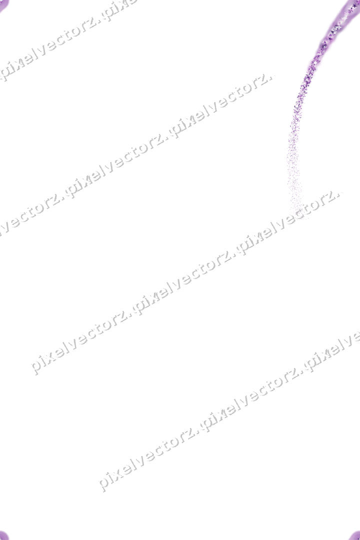 Nahtloser Sternenschweif in Violett auf transparentem Grund