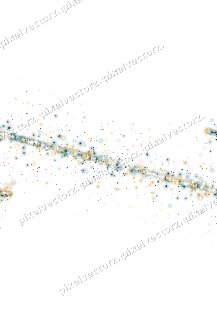 Nahtloses Glitzerband aus Sternen und Rauten auf transparentem Grund