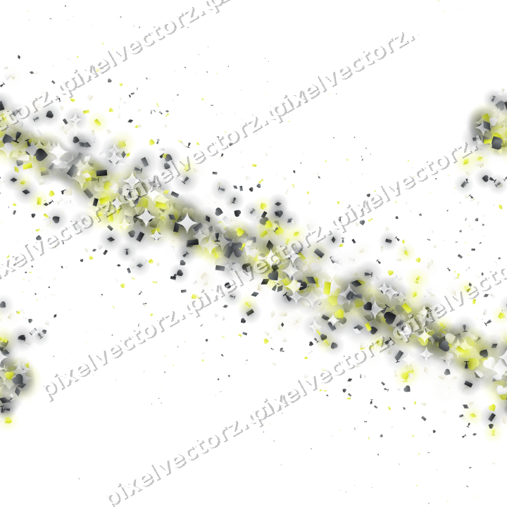 Nahtloses Glitzerband in Gelb und Grau auf transparentem Grund