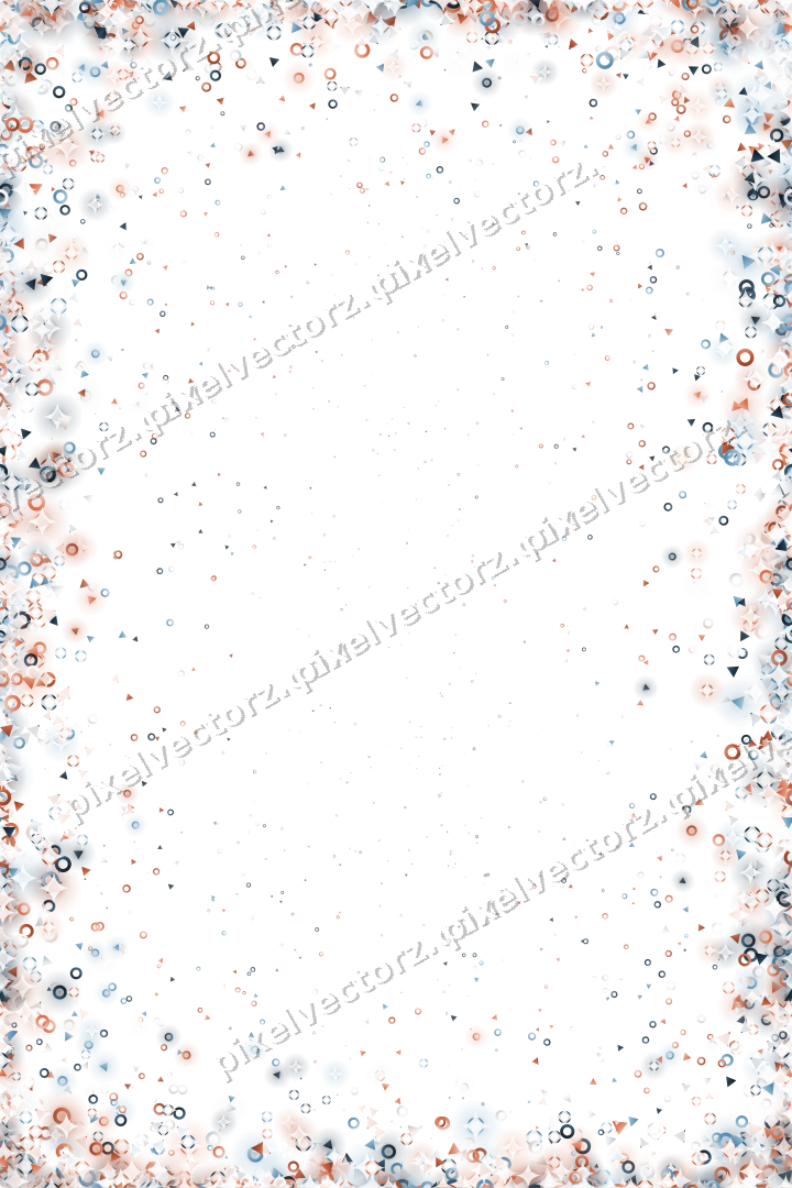 Nahtlose Glitzervignette in Orange und Türkis auf transparentem Grund