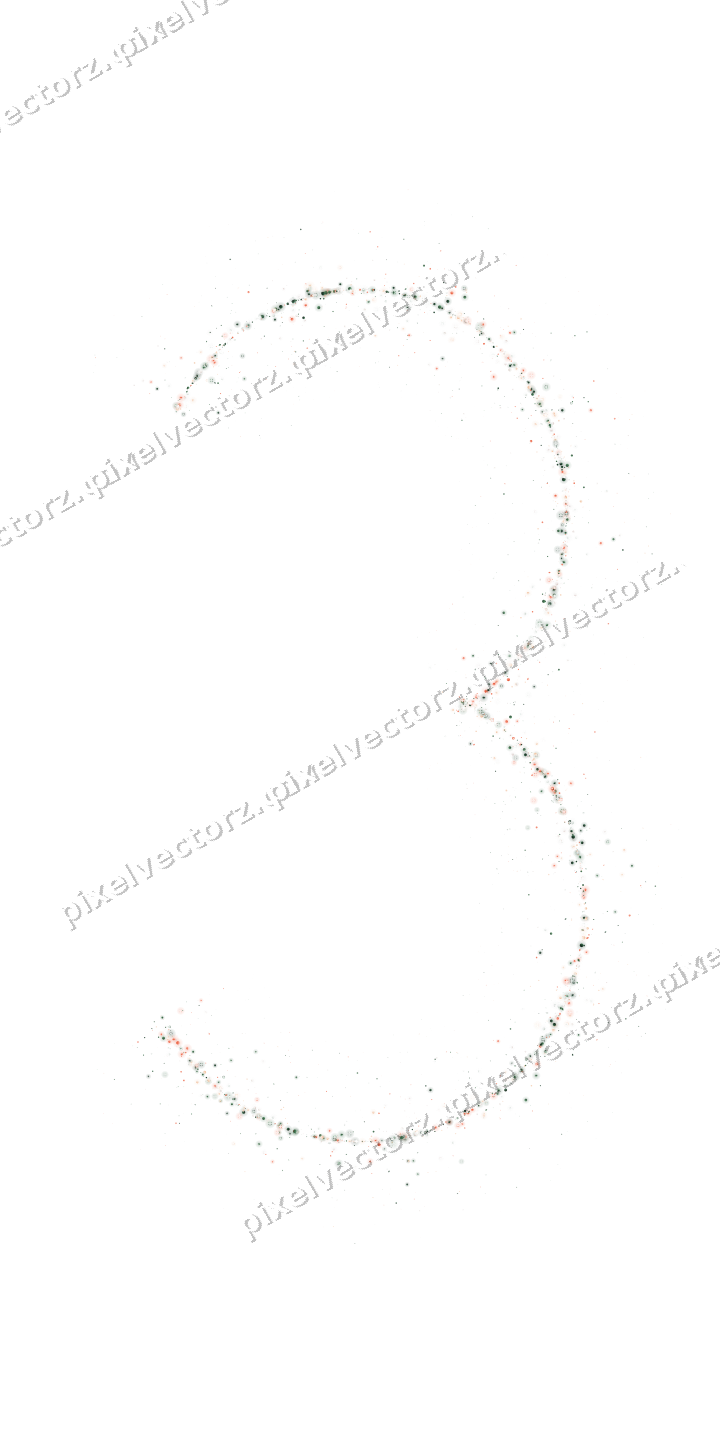 Nahtlose Glitzerzahl 3 aus Punkten und Rauten auf transparentem Grund