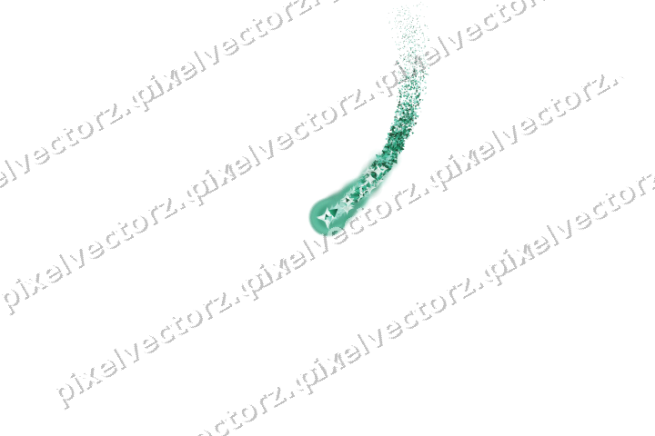 Nahtloser Sternenschweif aus Dreiecken auf transparentem Grund