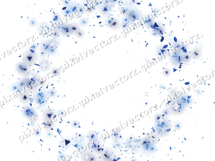 Nahtloser Glitzerkranz in Blau und Türkis auf transparentem Grund