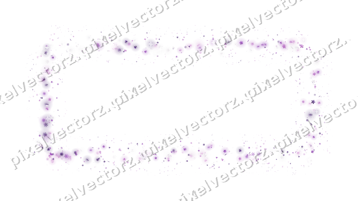 Nahtloser Glitzerrahmen in Violett auf transparentem Grund