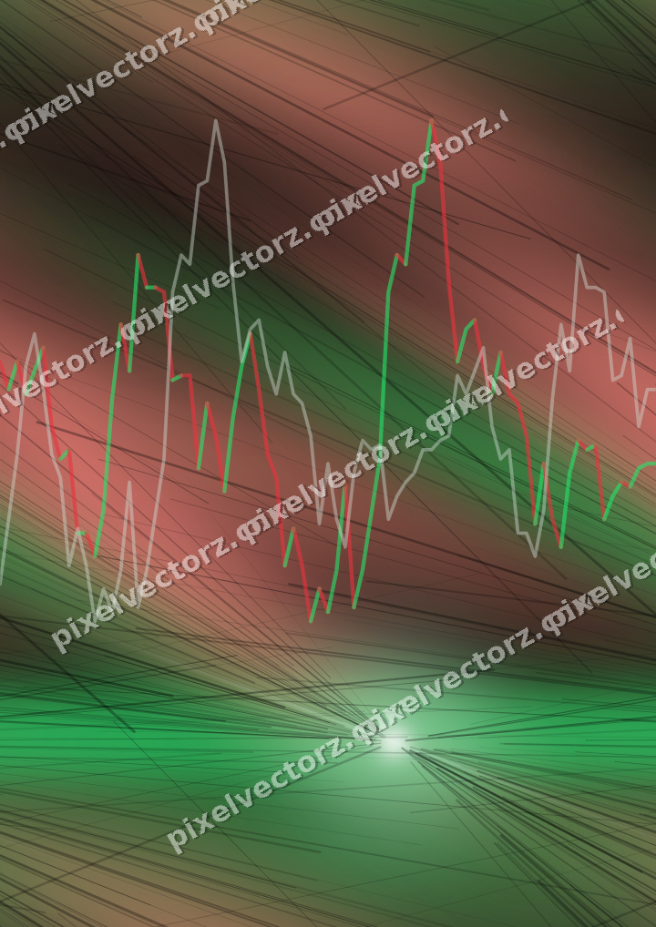 Nahtloser Neon Diagramm Hintergrund in Grün und Rot
