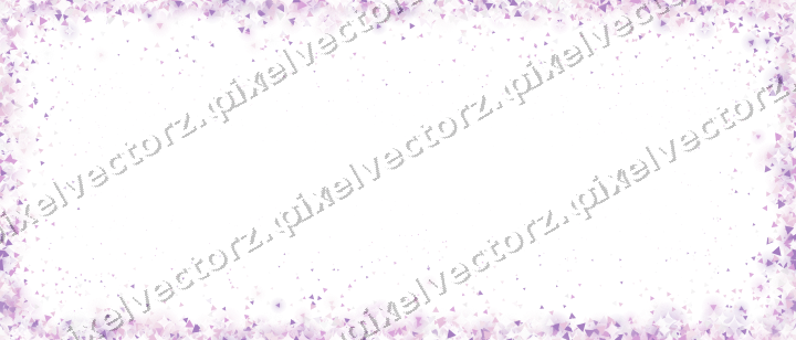 Nahtloser Randglitzer aus Dreiecken in Magenta auf transparentem Grund