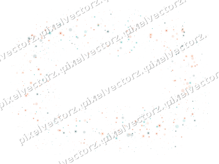 Nahtloser Glitzerrahmen aus Funken in Orange auf transparentem Grund