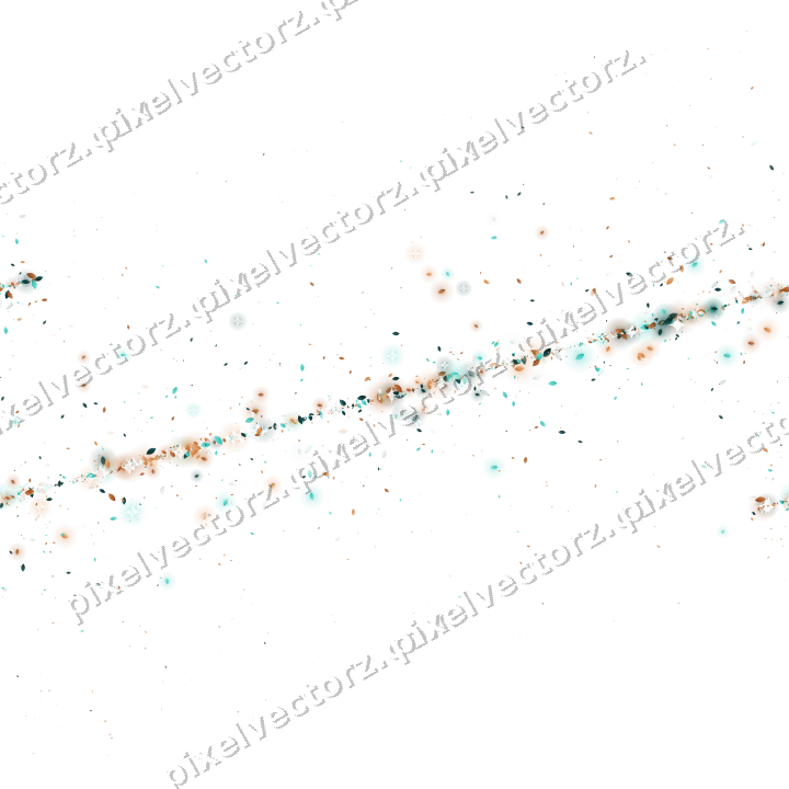Nahtloses Glitzerband aus Tropfen in Orange auf transparentem Grund