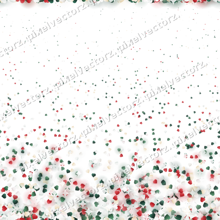 Nahtloser Glitzeraufstieg aus Herzen auf transparentem Grund