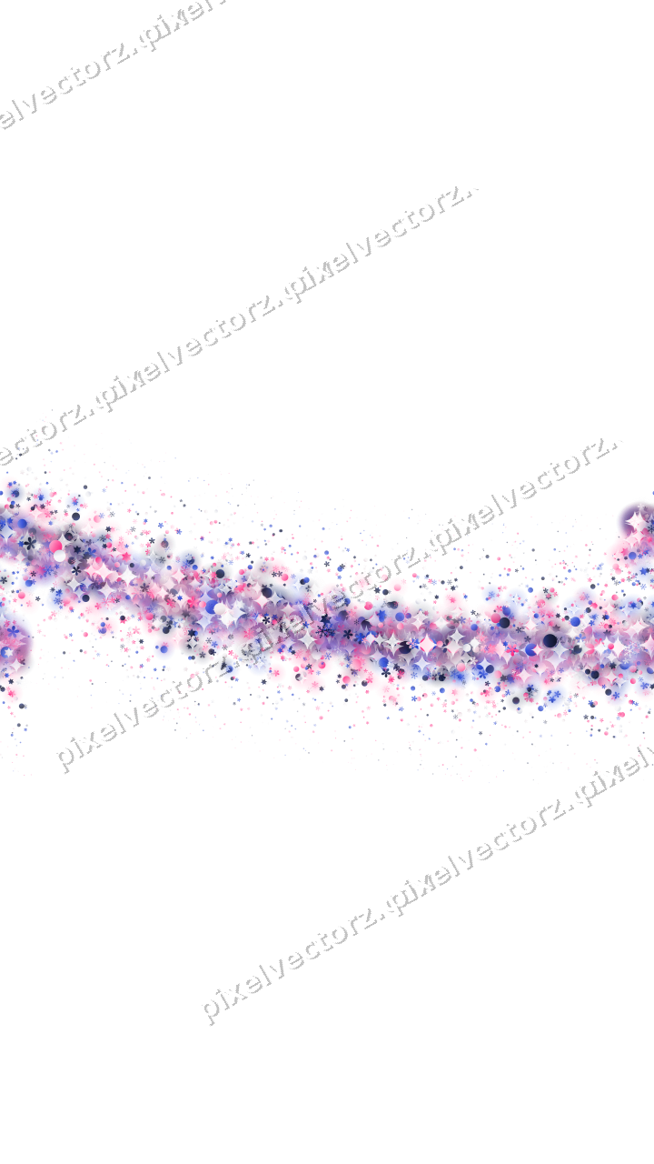 Nahtloser Glitzerbogen in Rosa und Blau auf transparentem Grund