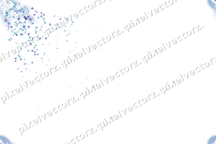 Nahtloser Glitzerfächer in Blau und Türkis auf transparentem Grund