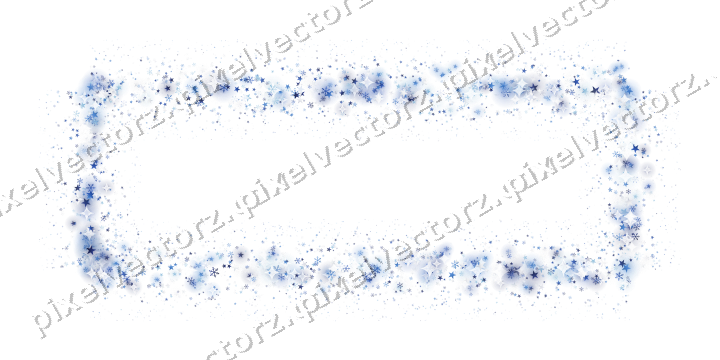 Nahtloser Glitzerrahmen in Blau und Türkis auf transparentem Grund