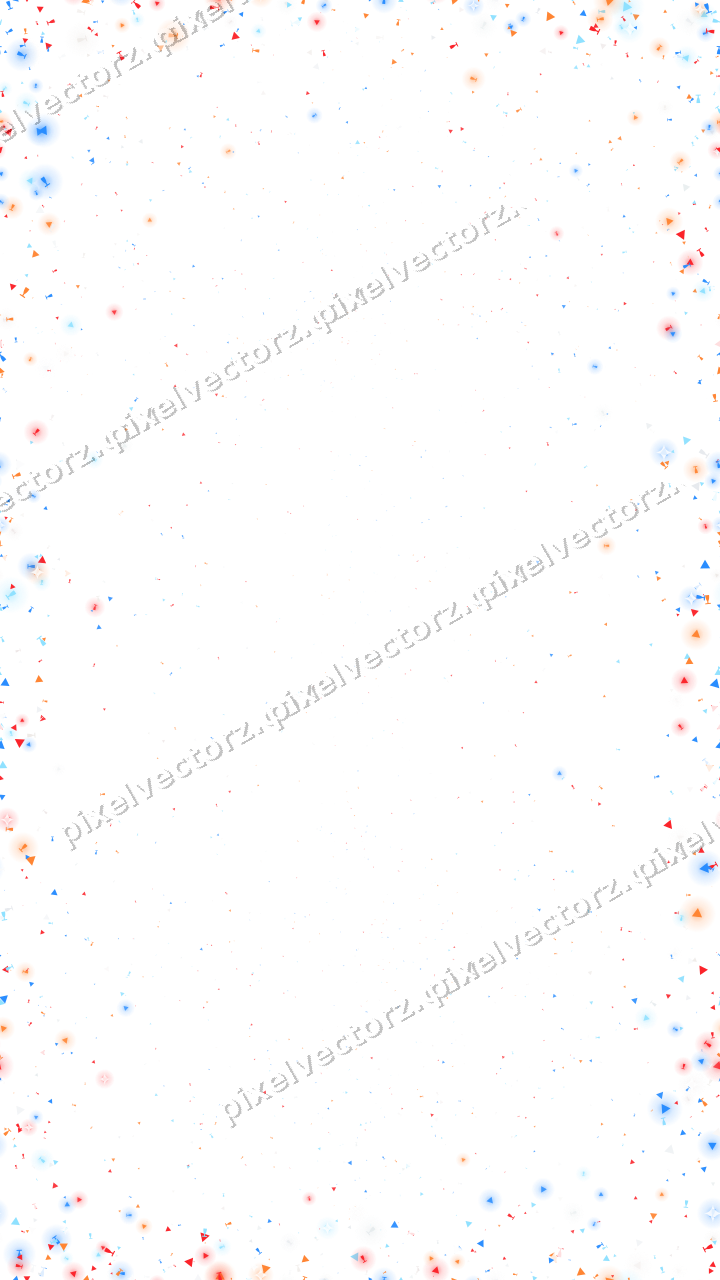 Nahtlose Glitzervignette in Blau und Rot auf transparentem Grund