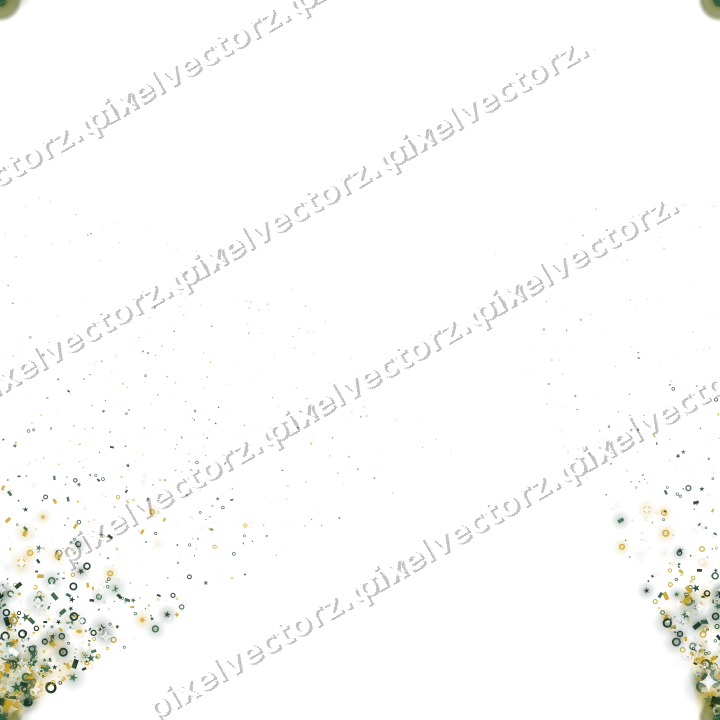 Nahtloser Glitzerfächer aus Sternen und Ringen auf transparentem Grund
