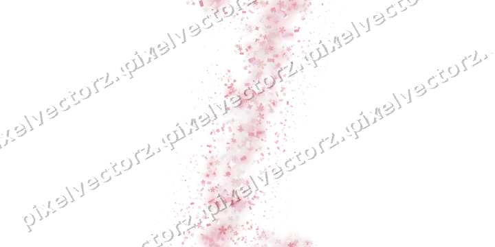 Nahtloses Glitzerband aus Funken und Blüten auf transparentem Grund