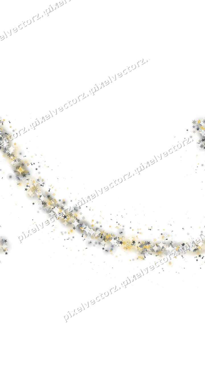 Nahtloser Glitzerbogen in Bernstein und Grau auf transparentem Grund