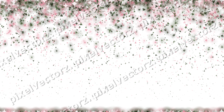 Nahtloser Glitzerregen in Rosa auf transparentem Grund