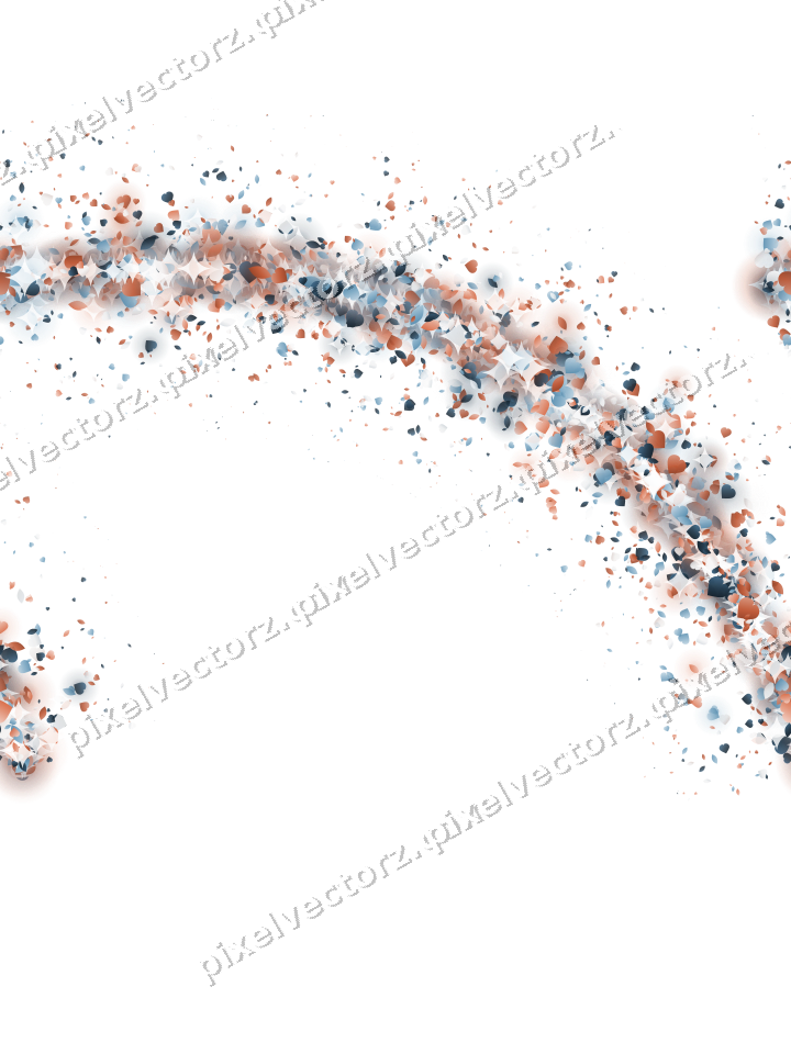 Nahtloser Glitzerbogen aus Herzen und Tropfen auf transparentem Grund