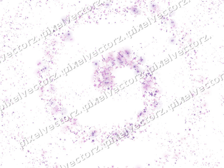 Nahtlose Glitzerspirale in Magenta und Violett auf transparentem Grund
