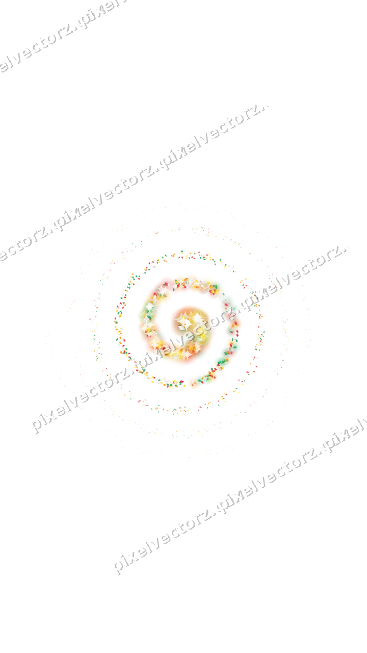 Nahtlose Glitzerspirale aus Tropfen und Rauten auf transparentem Grund