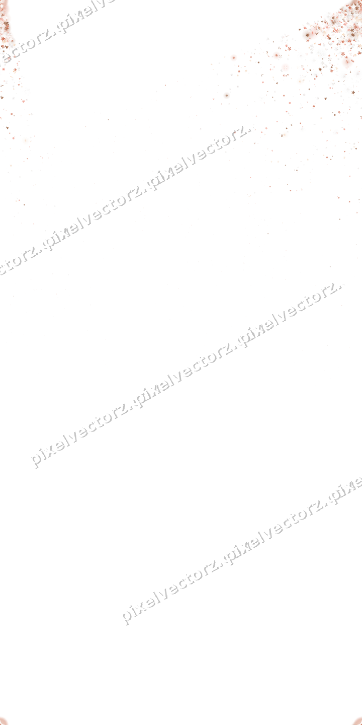 Nahtloser Glitzerfächer aus Sternen und Blüten auf transparentem Grund