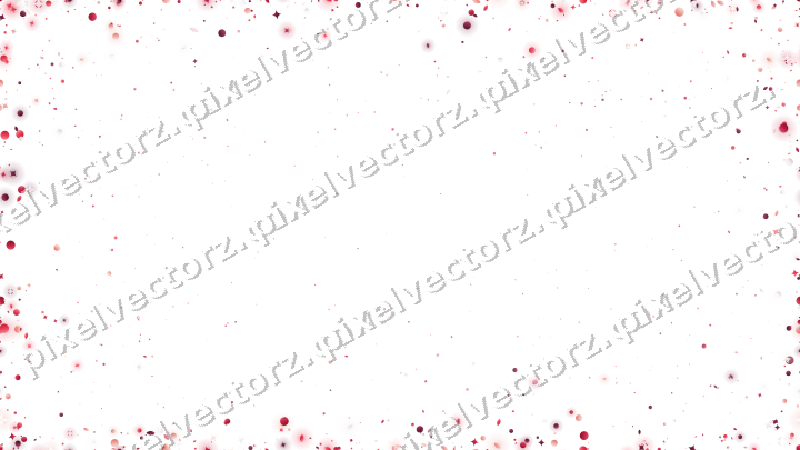 Nahtlose Glitzervignette in Rosa und Rot auf transparentem Grund