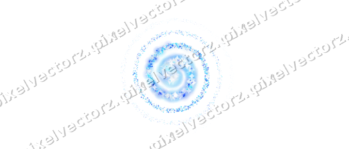 Nahtlose Glitzerspirale in Türkis und Blau auf transparentem Grund