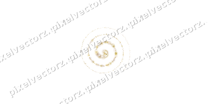 Nahtlose Glitzerspirale in Bernstein auf transparentem Grund