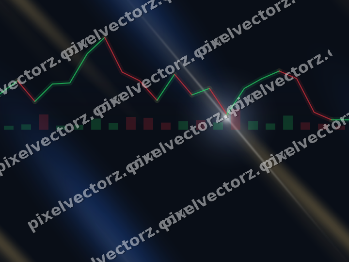 Nahtloser Neon Diagramm Hintergrund in Blau und Bernstein