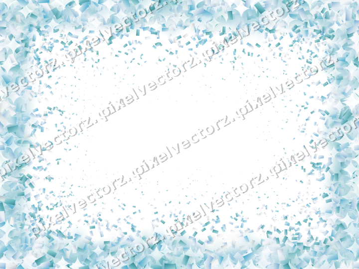 Nahtlose Glitzervignette aus Konfetti auf transparentem Grund