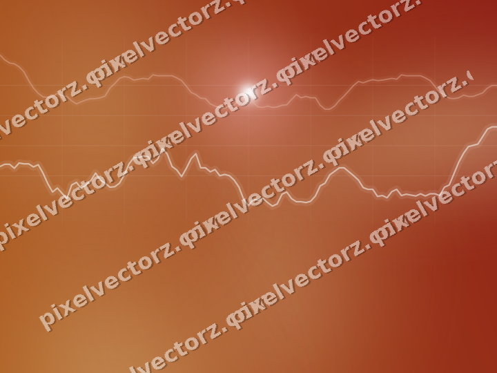 Leuchtender Neon Diagramm Hintergrund in Rot und Orange
