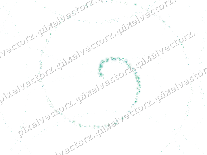 Nahtlose Glitzerspirale aus Ringen und Rauten auf transparentem Grund
