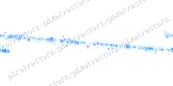 Nahtloses Glitzerband in Türkis und Blau auf transparentem Grund