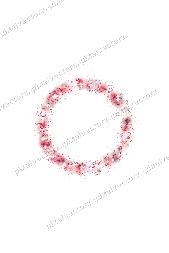 Nahtloser Glitzerkranz aus Sektgläsern in Rosa auf transparentem Grund