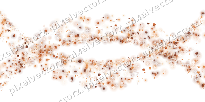 Nahtlose Glitzergirlande auf transparentem Grund