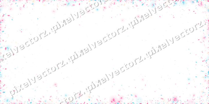 Nahtlose Glitzervignette in Rosa und Türkis auf transparentem Grund